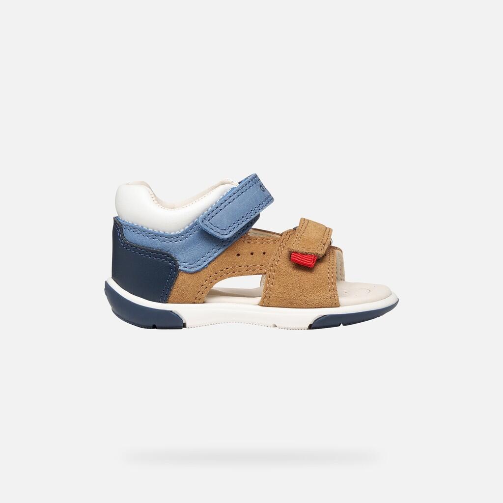 Sandales Bébé Garçon B SANDAL ZAPITO BOY Caramel/Bleu Foncé 2/7