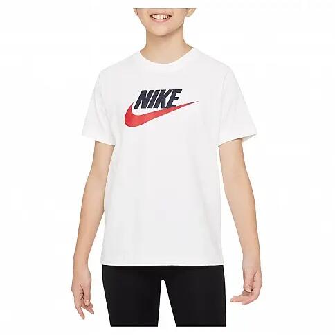 Nike Sportswear, T-Shirt Bambini Con Logo Stampato - Nero, Bianco