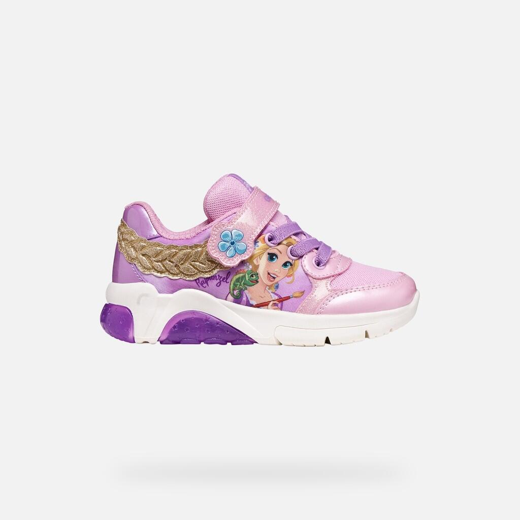 Baskets Fille J FADINLIGHT GIRL Rose/Lilas Foncé 2/7