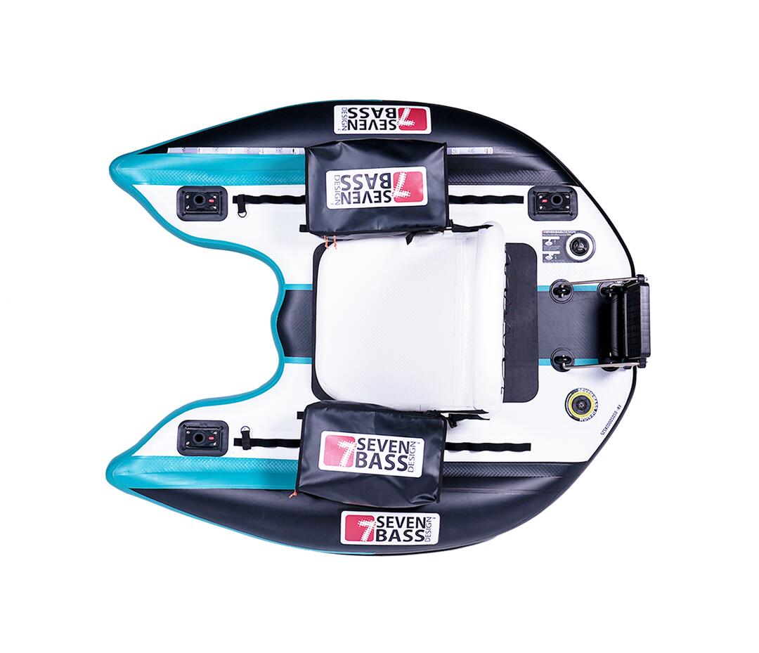Float tube FLATFORM JUNIOR - BLACK SEAFOAM 3/8
