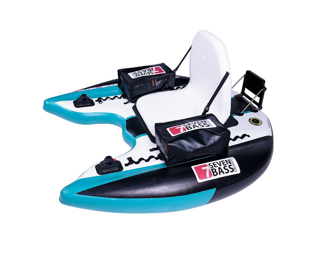 Float tube FLATFORM JUNIOR - BLACK SEAFOAM 2/8