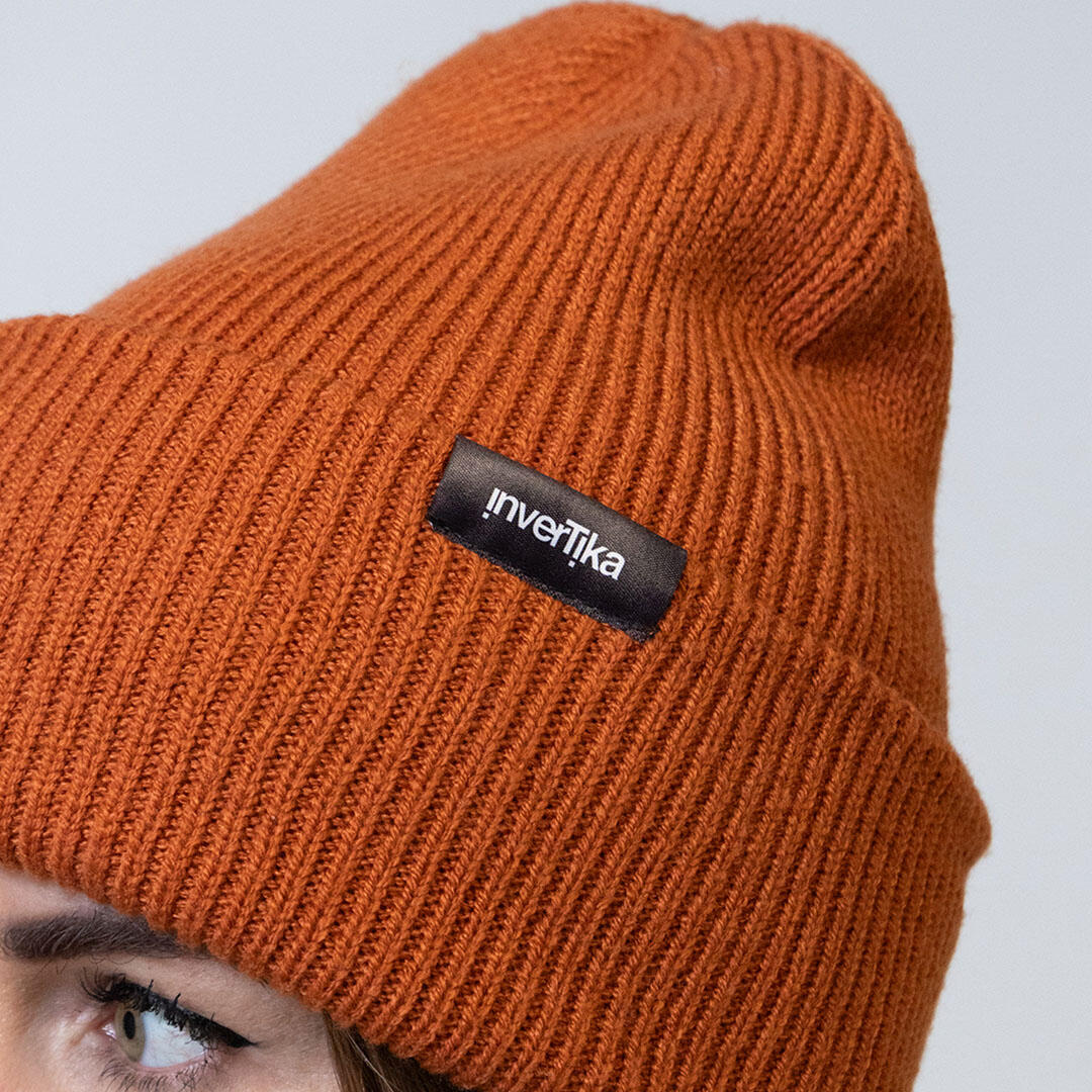 Cappello poliestere riciclato tessuto maglia costine uso quotidiano Mattone 2/4