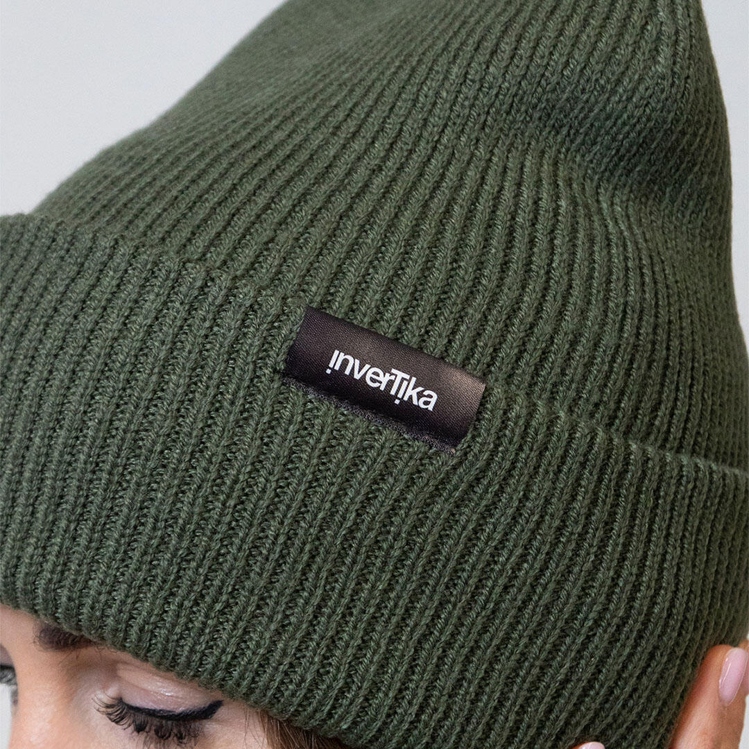 Cappello poliestere riciclato tessuto maglia costine uso quotidiano Bosco 2/4