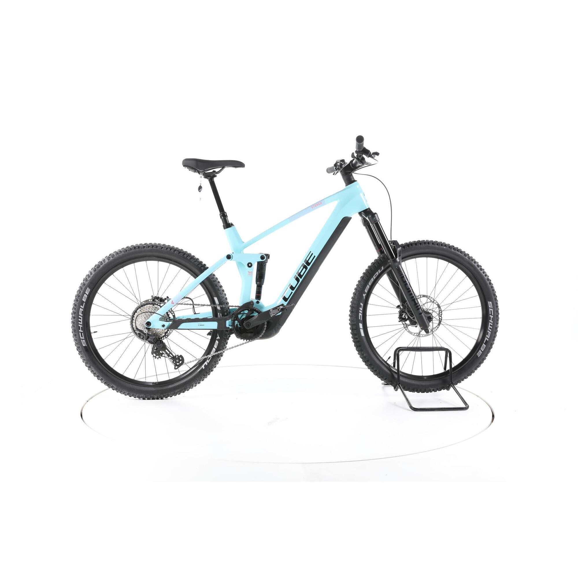 Cube - Reconditionné - Cube Stereo Hybrid 160 Hpc Race Vélo Électrique Vtt  - Très Bon - Vélo Tout Terrain - Bleu - Grand - Decathlon