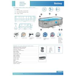 Bestway Piscine hors sol ovale 427x250x100cm Steel Pro Max Splashview