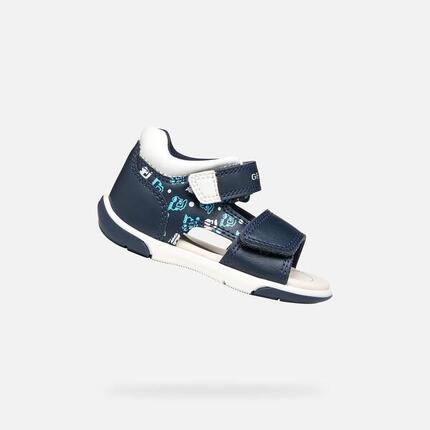 Sandales Bébé Garçon B SANDAL ZAPITO BOY Bleu Marine Foncé/Blanc