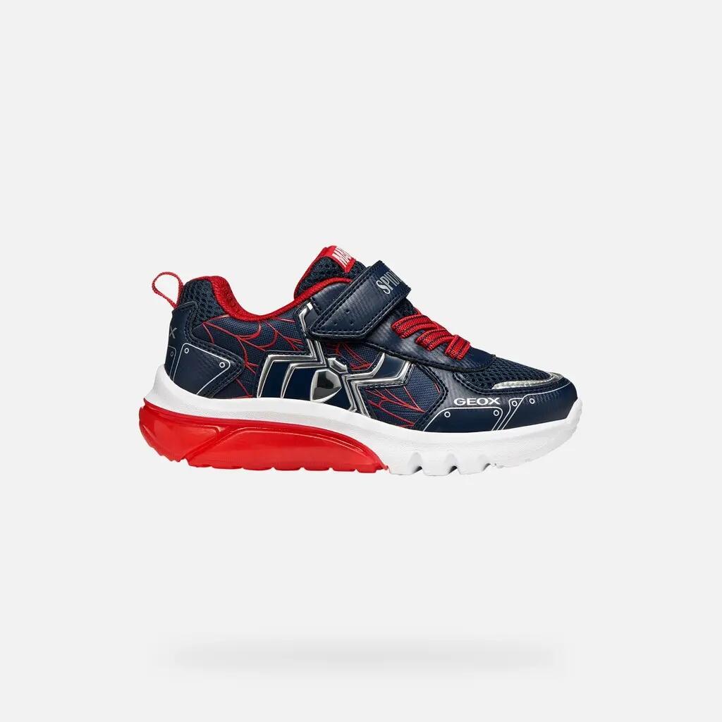 Baskets Garçon J CIBERDRON BOY Bleu Marine/Rouge 2/7