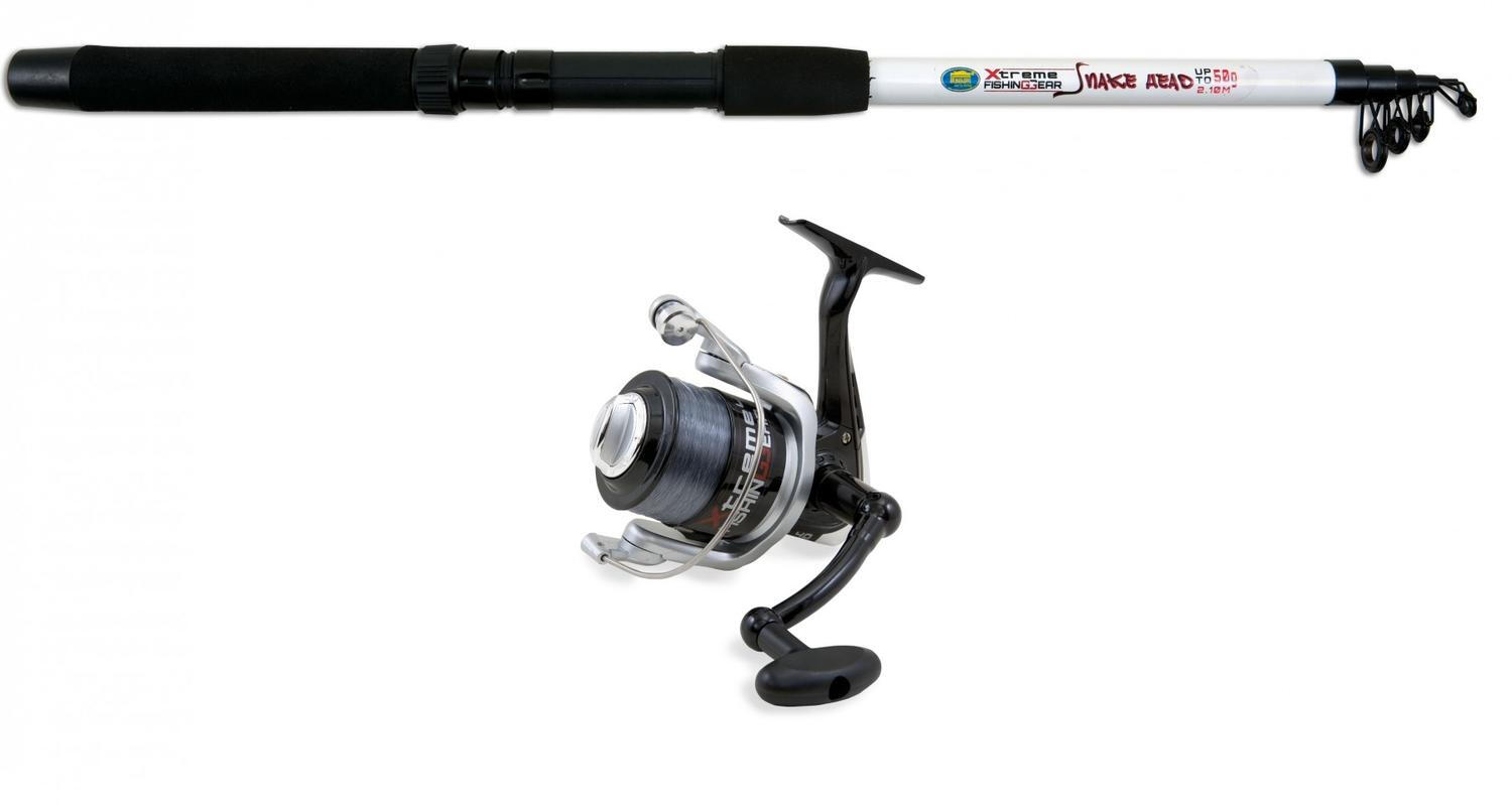 Set lanseta Xtrem Snake Head 2,40 m cu mulineta
