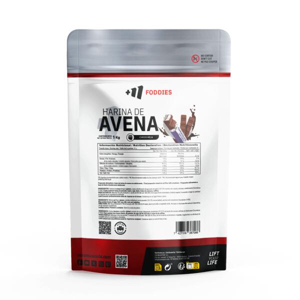 Harina de Avena - 1Kg Chocolate con Leche MASMUSCULO 2/6