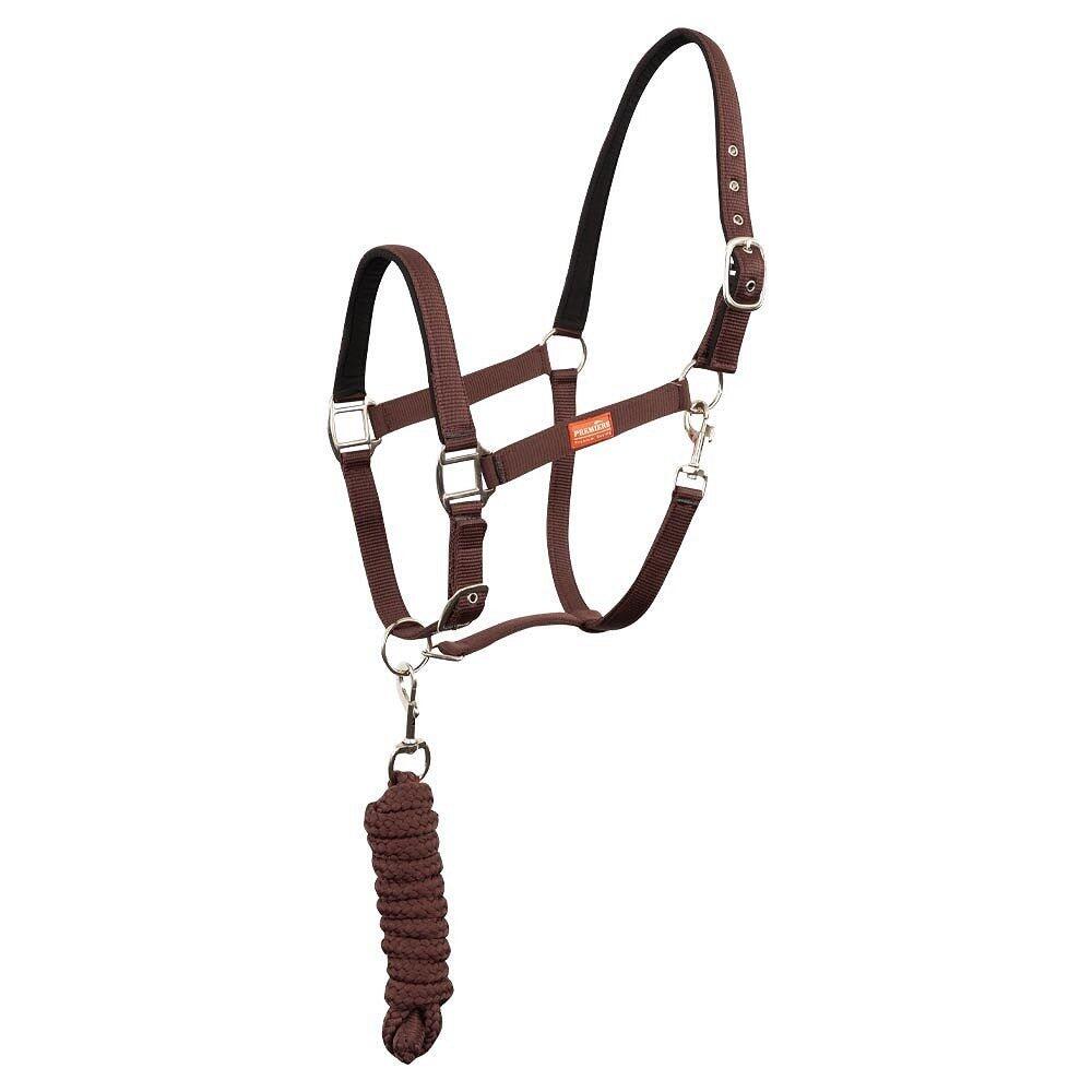 Premiere Halsterset Musketonhaak Paars Brown - 6/7