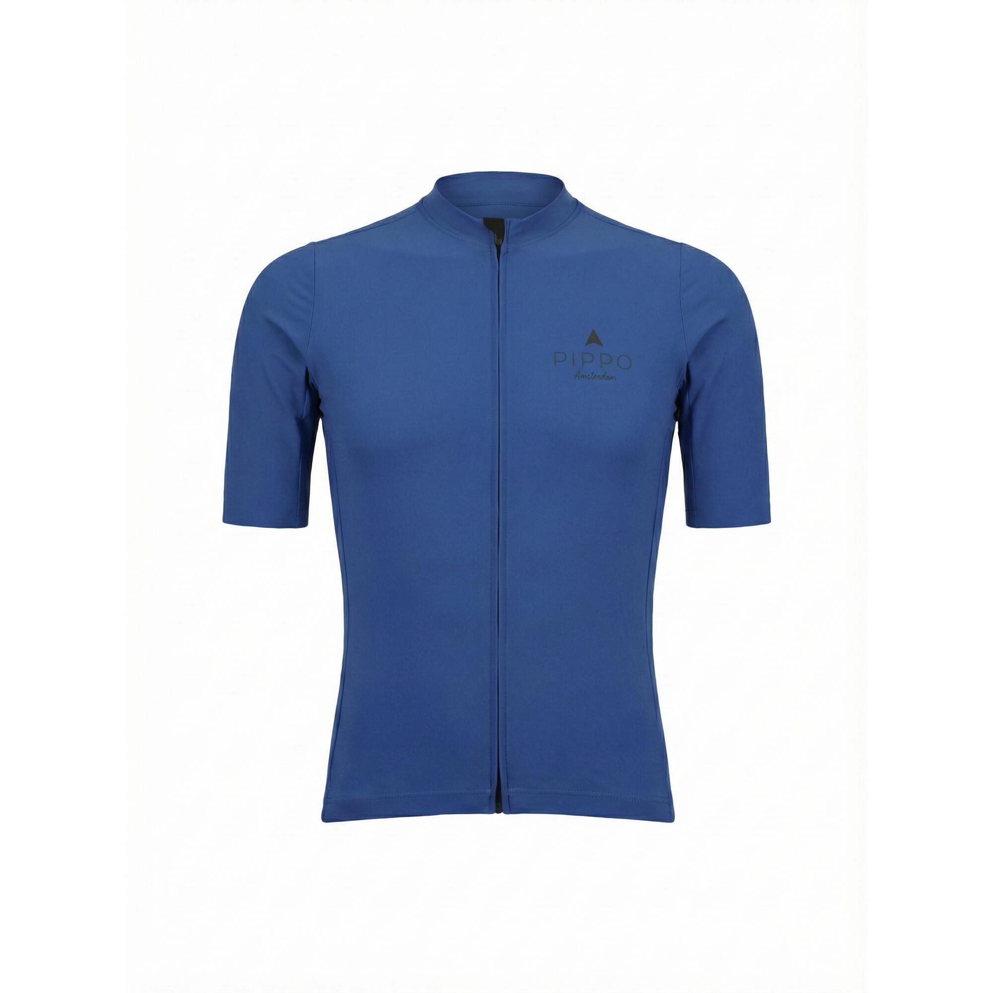 Pippo Amsterdam - Maillot De Course Homme - Mortirolo - Maillot Manches Courtes - Bleu - 40 M - Decathlon