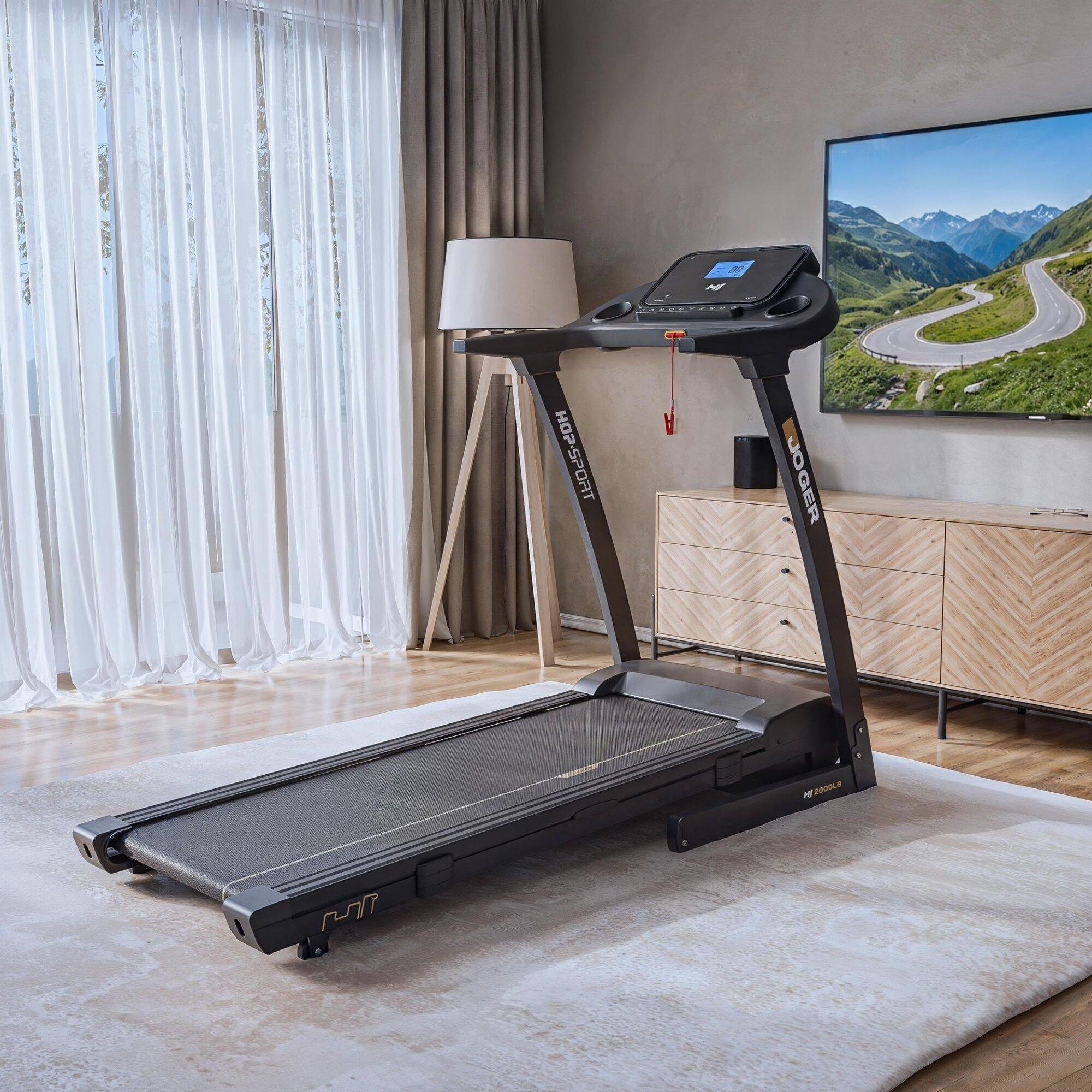 Tapis de course pliable 1-16 km/h HS-2000LB Joger, connecté Bluetooth et App 5/7