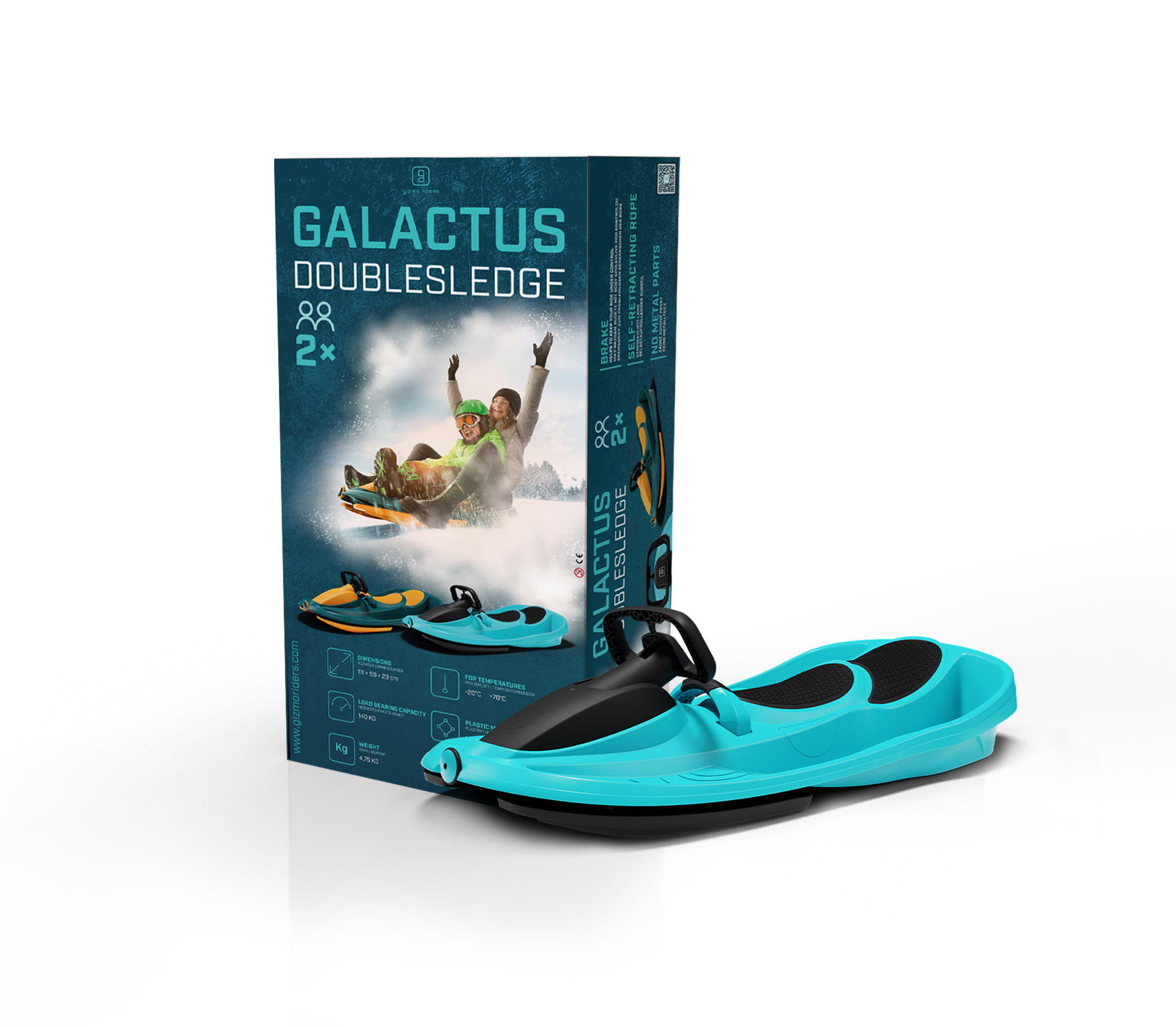 Dvoumístné boby řiditelné PLASTKON GALACTUS 7/7