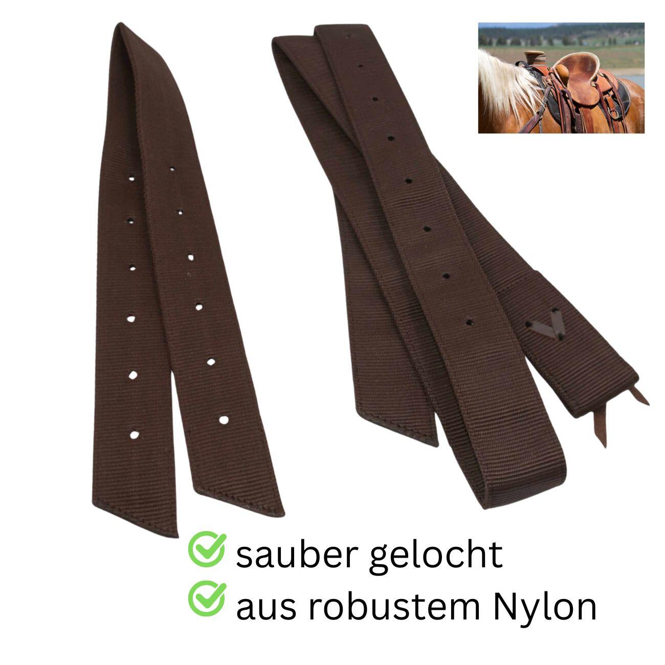 Westernsattel Off Billet und Tie Strap SET gelocht 3/4