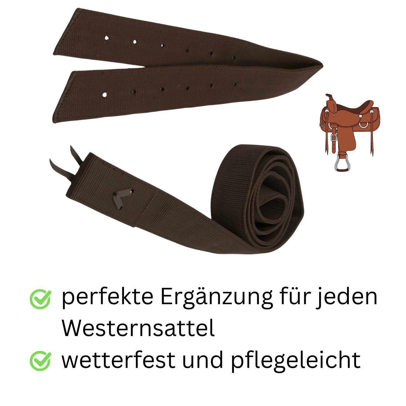 Westernsattel Off Billet und Tie Strap SET gelocht 2/4