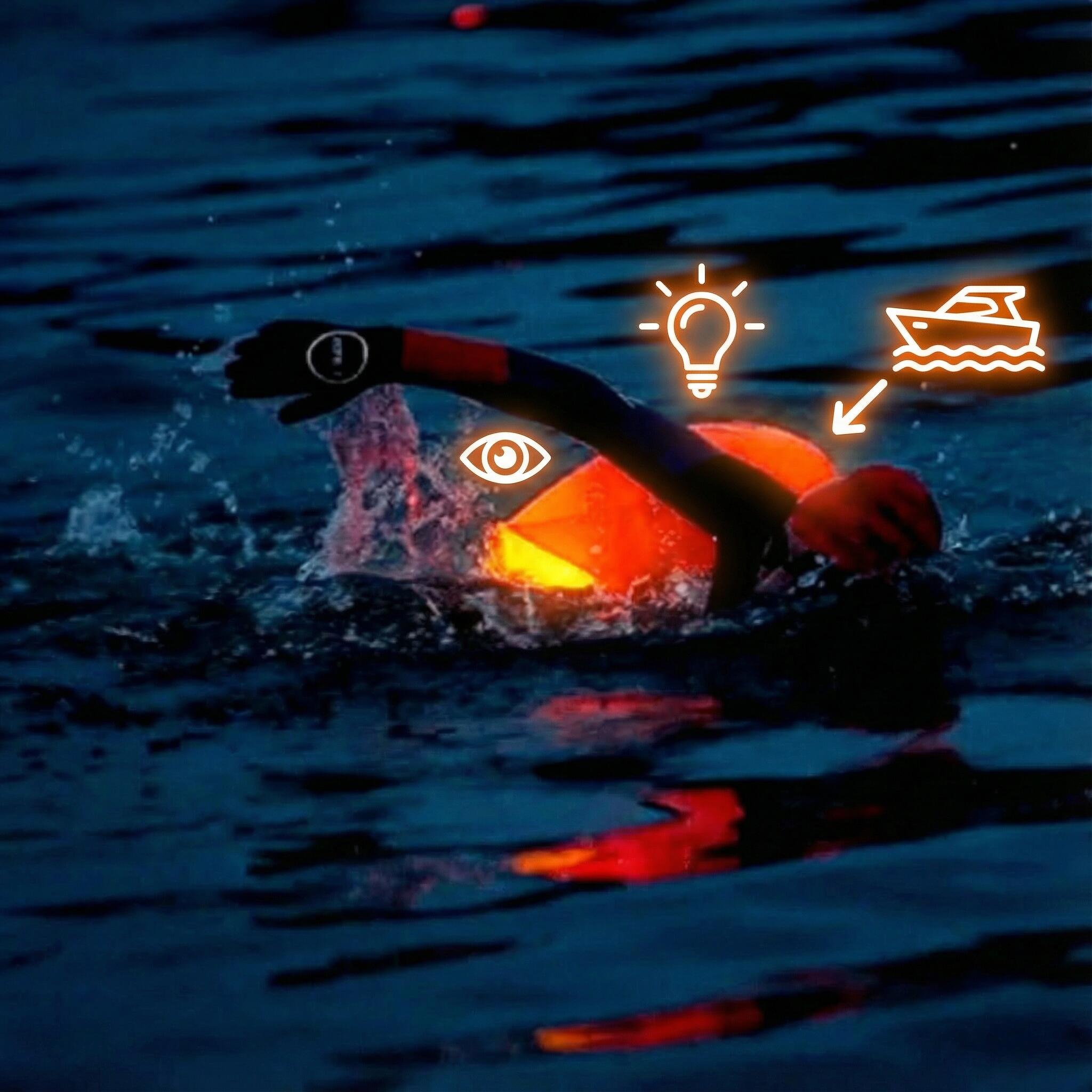 LICHTGEVENDE Safe Swimmer Zwemboei met drybag voor veilig openwaterzwemmen 2/7