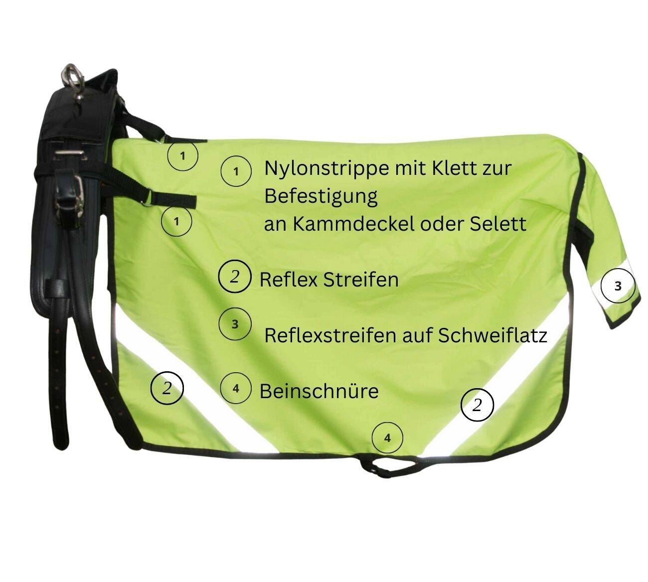 Reflex Fahrdecke für Pferde – Wasserdicht, Winddicht und Atmungsaktiv 4/4