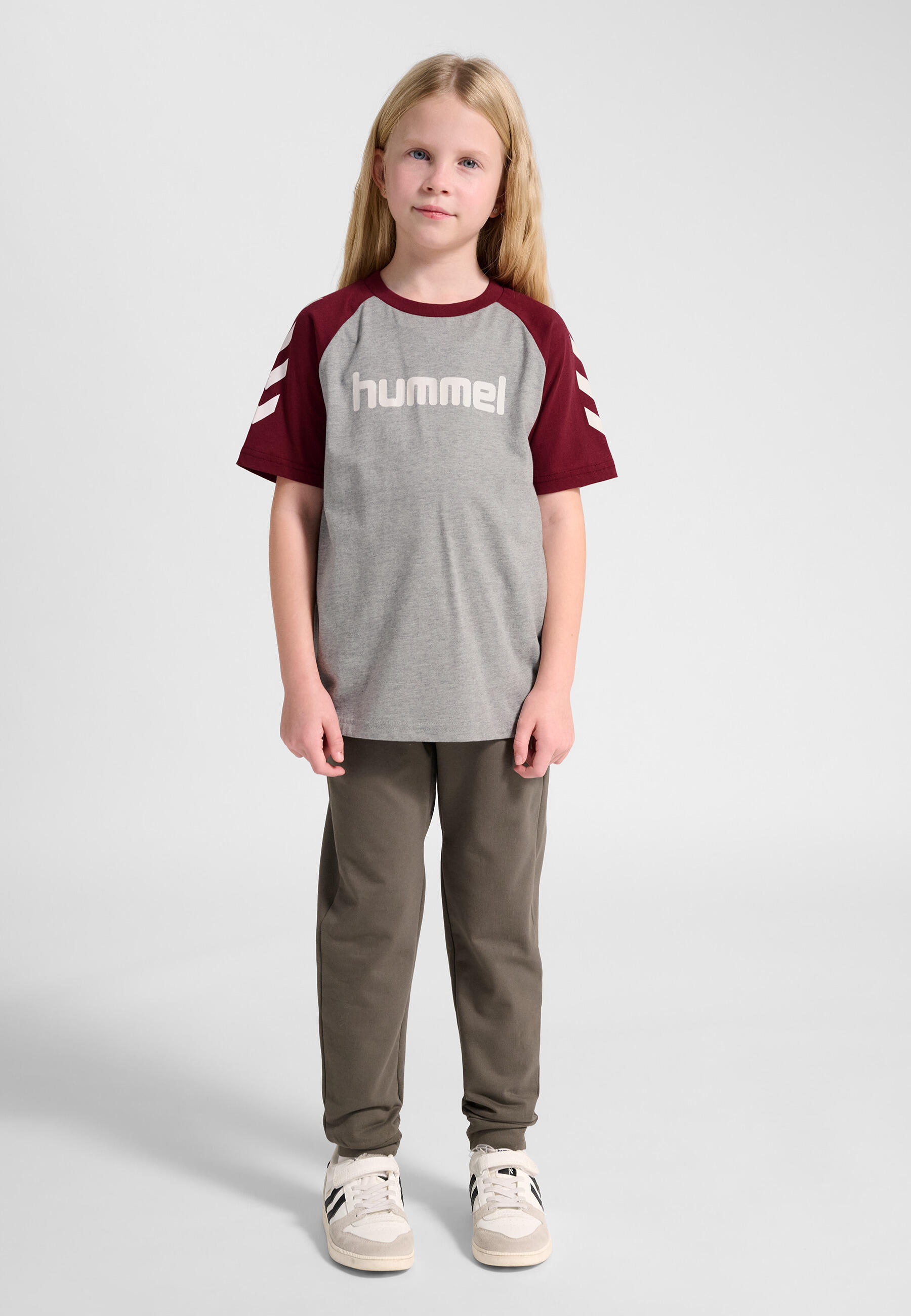 Instap T-Shirt Hmljr Logo Uniseks Kinderen 3/7