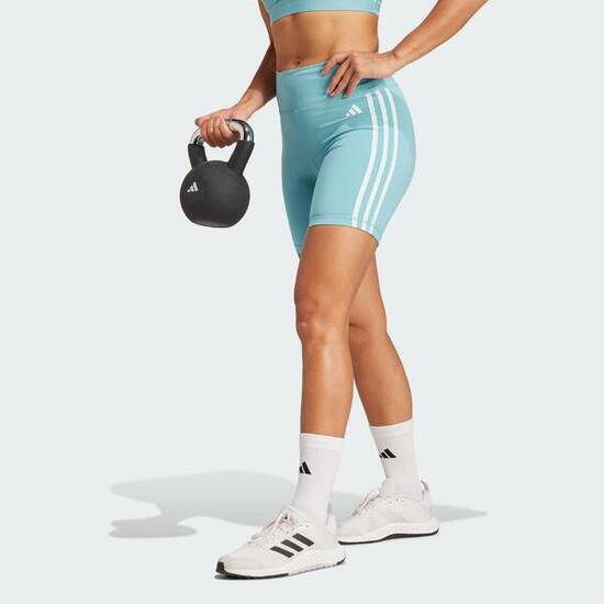 Training Essentials 3-Streifen High-Waisted kurze Leggings