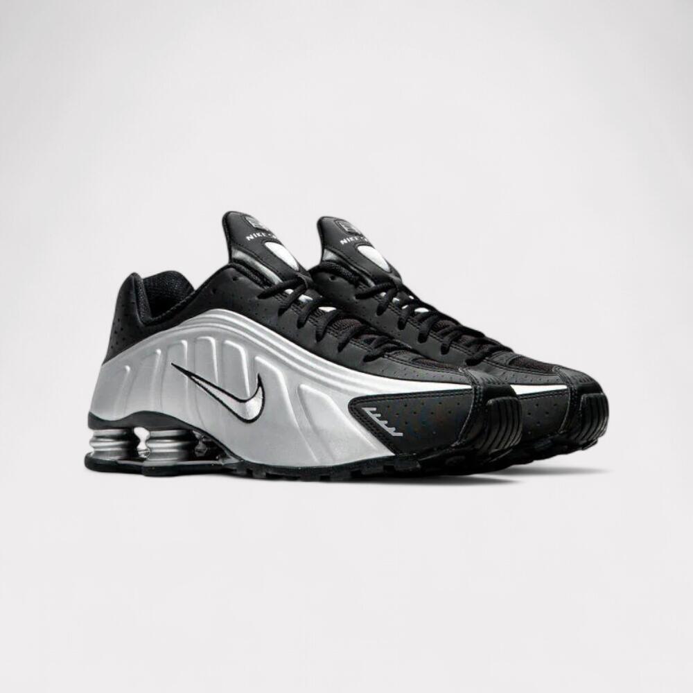 Nike Shox R4 - Black Metallic Silver 2/4