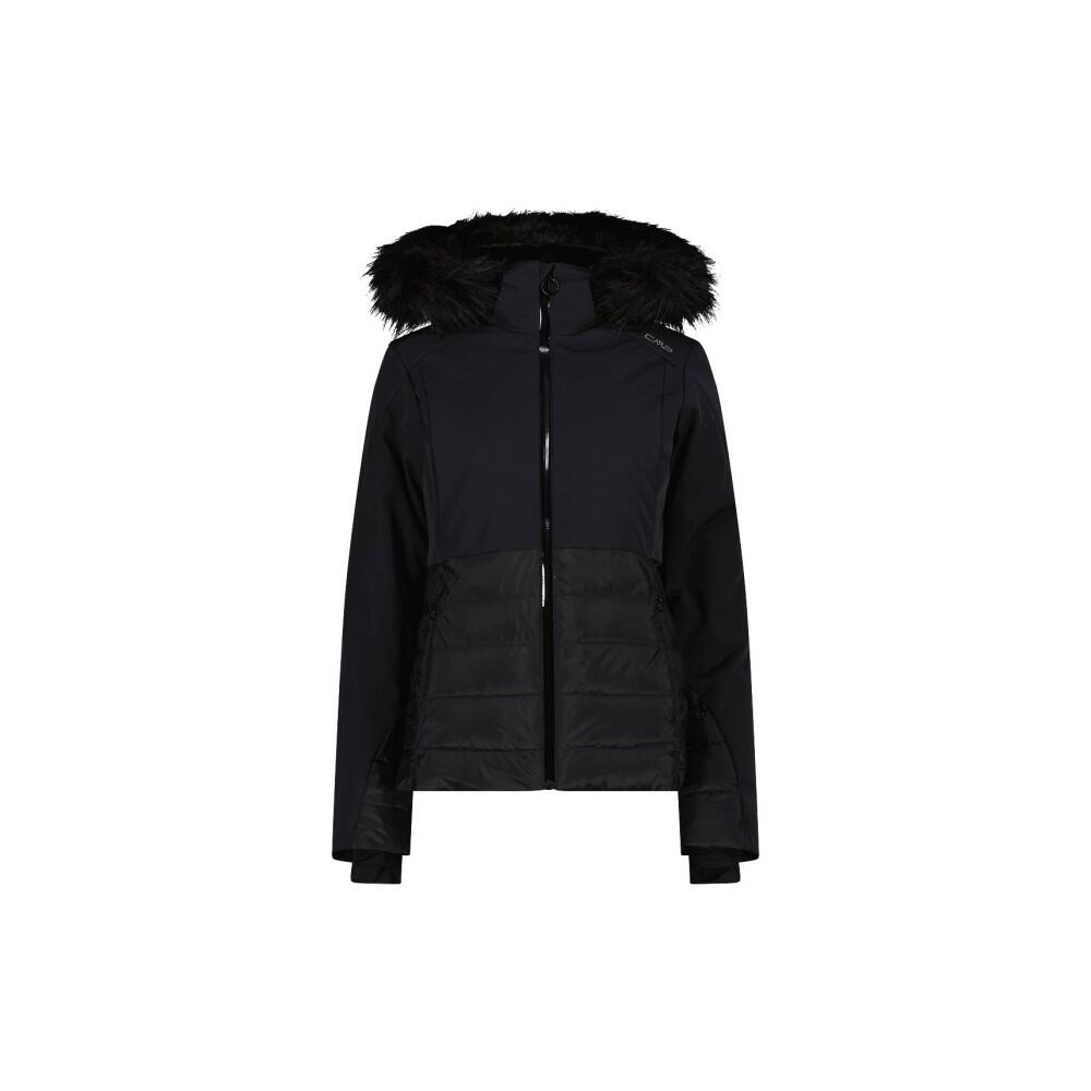 CMP WOMAN JACKET ZIP HOOD - BLACK 2/3