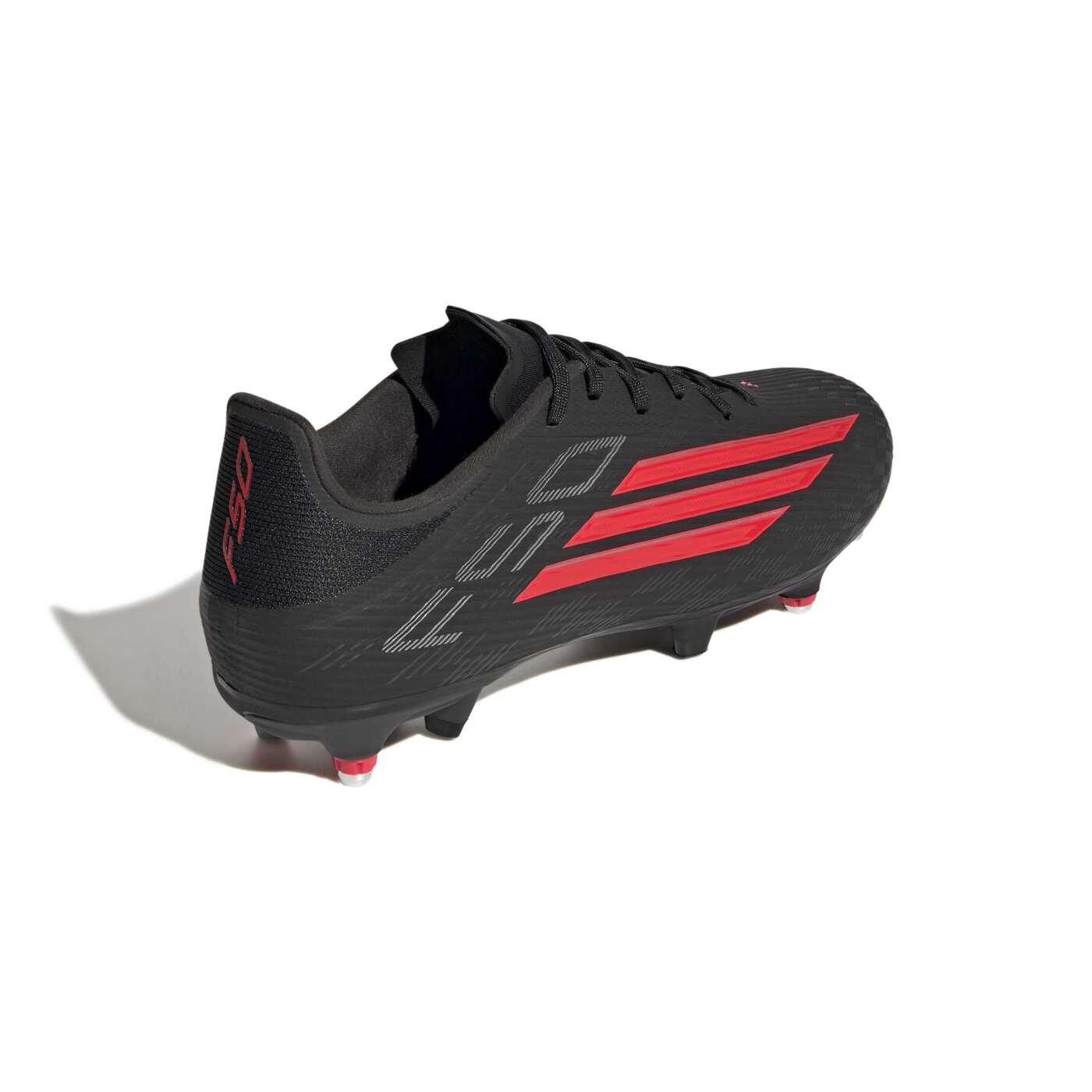Chuteiras Adidas F50 League SG Preto e vermelho vivo 5/7