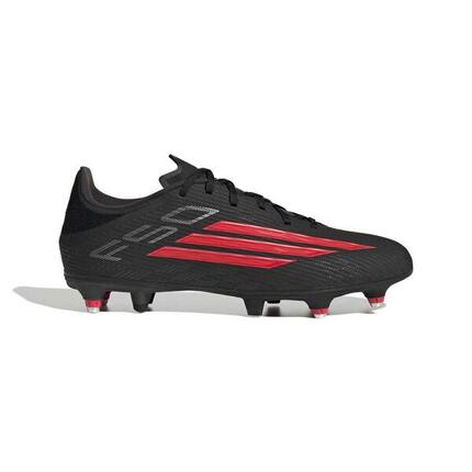 Botas de fútbol Adidas F50 League SG Negro y rojo vivo