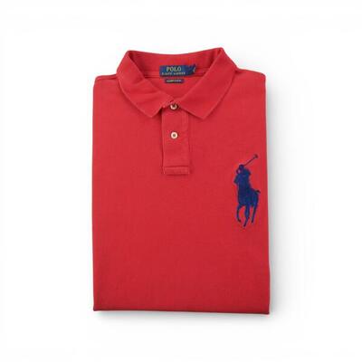 Tweedehands - korte mouw heren polo shirt rood - als nieuw