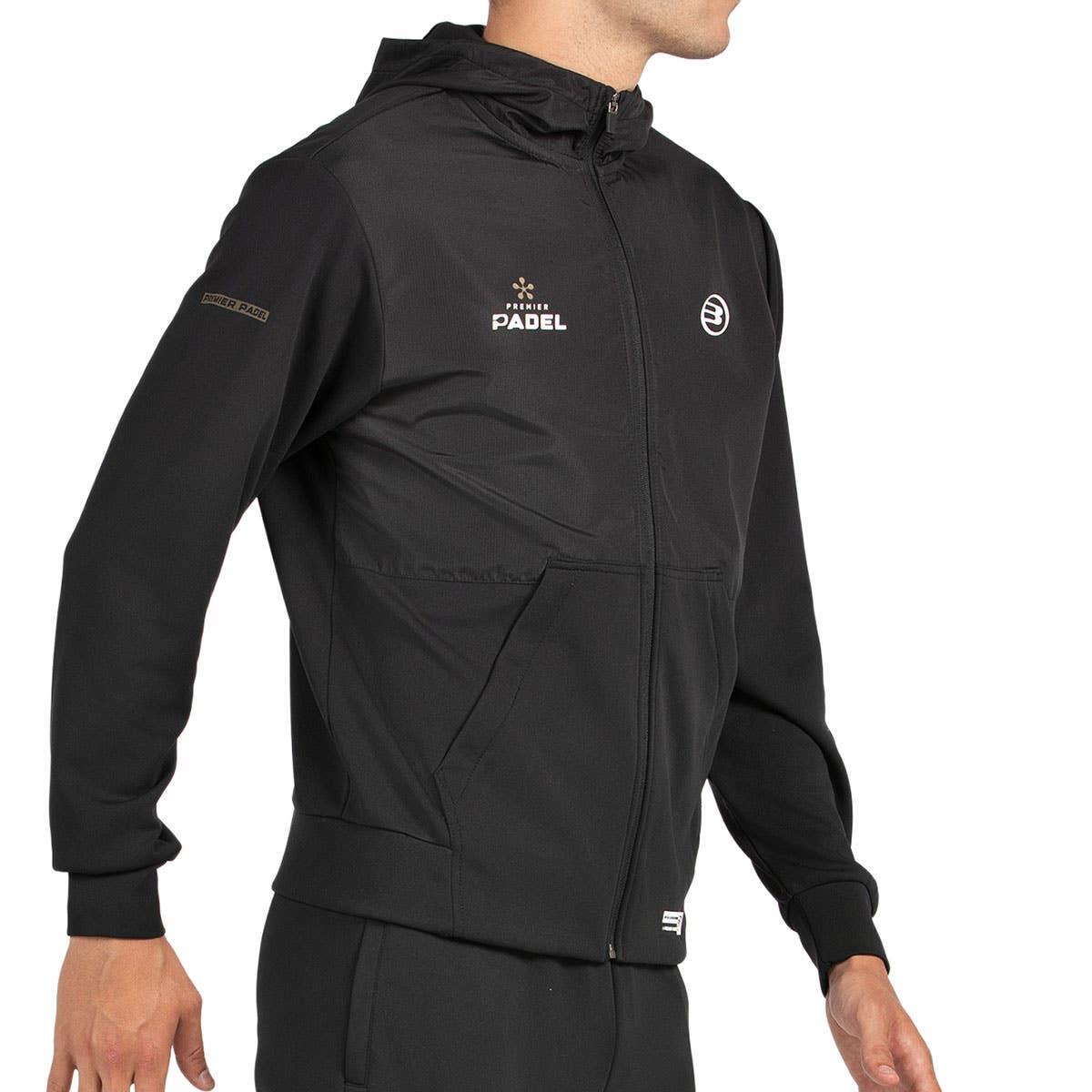 SUDADERA BULLPADEL PITACO 005 NEGRO S 3/4
