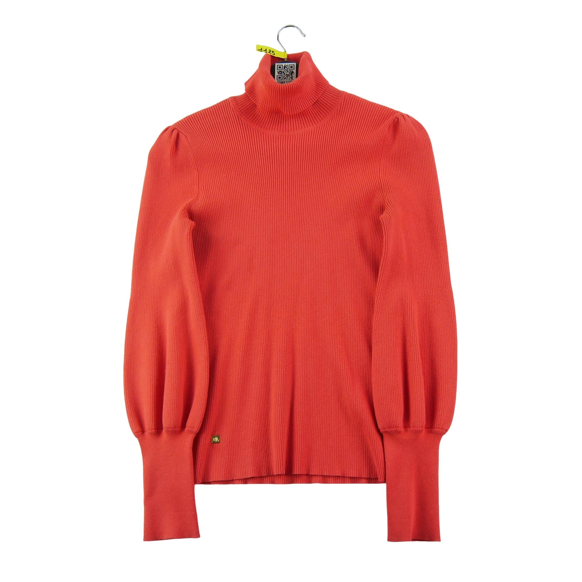 RALPH LAUREN Reconditionné - Pull Femme Rouge - Bon État