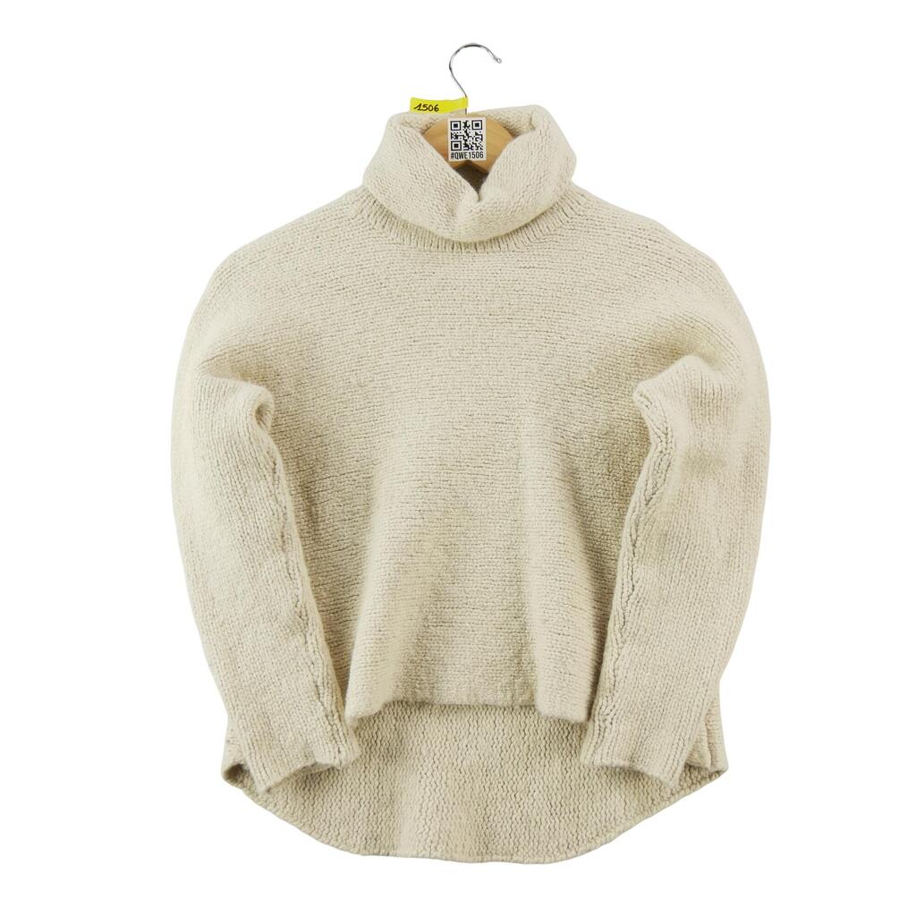 Women's White Wool and Cashmere Sweater