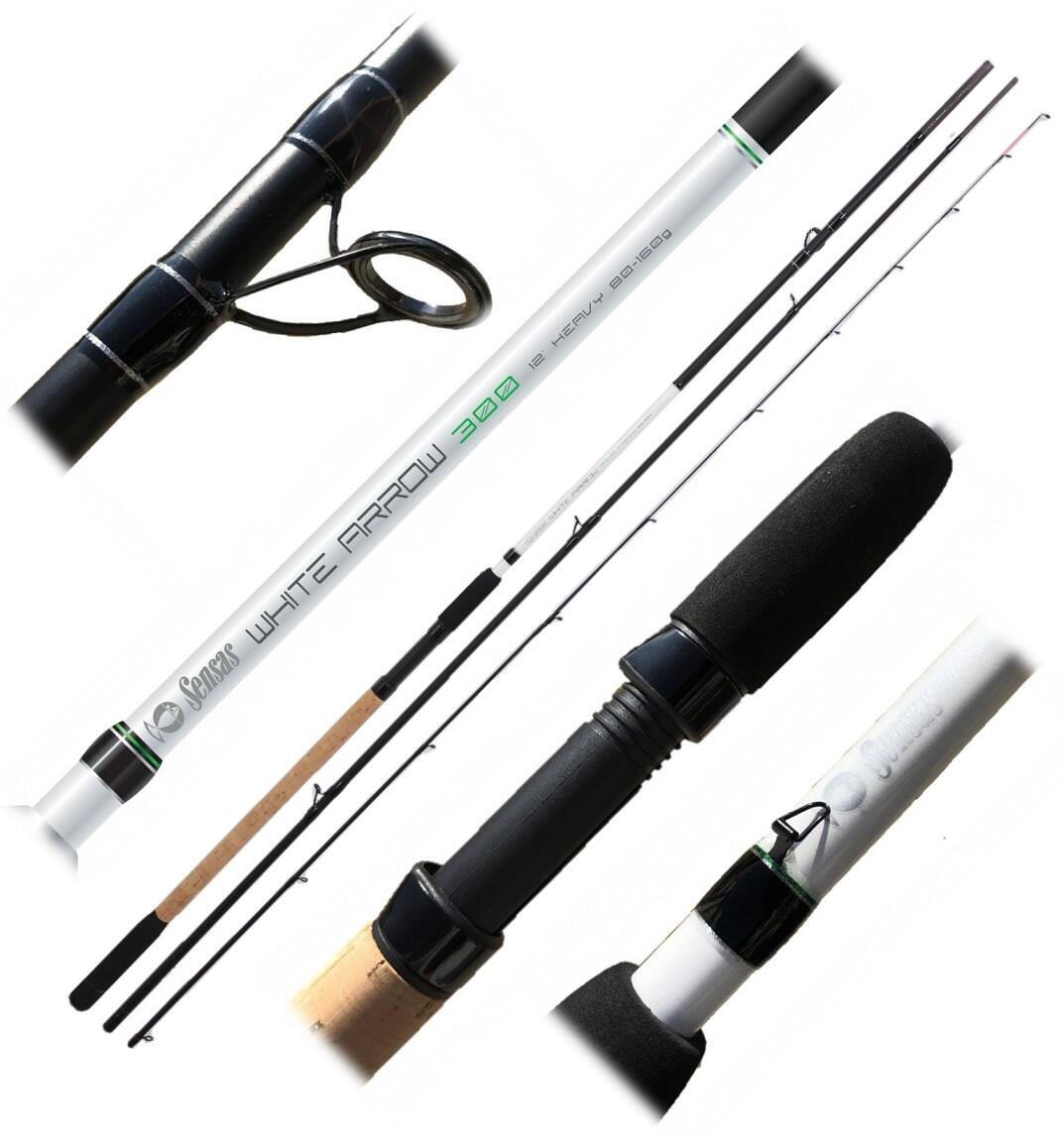 LANSETA SENSAS WHITE ARROW FEEDER 3,60/40-120G, 3+3BUC