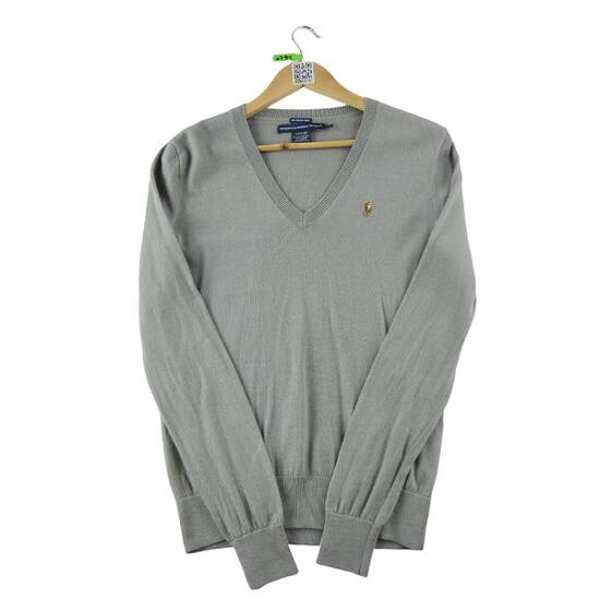 Reconditionné - Pull Femme col V Gris - Très Bon État