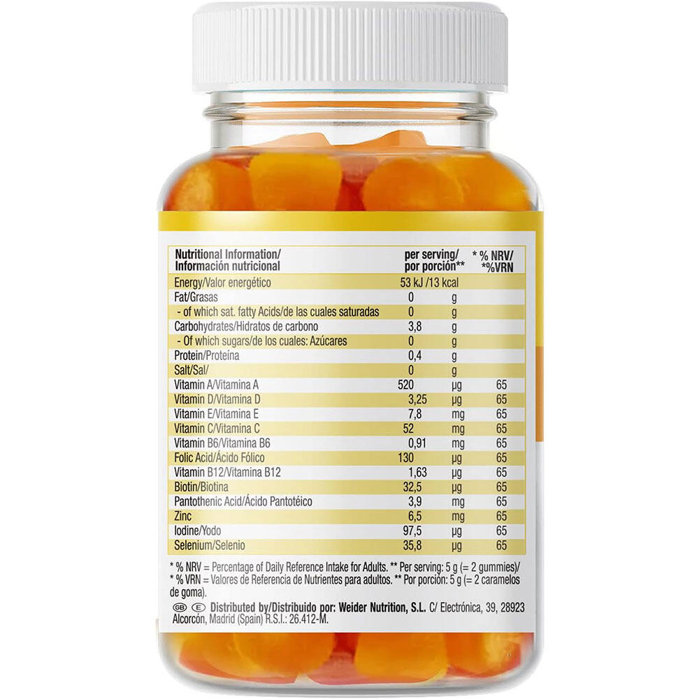 Weider Multivit Gummies (80) Orange & Lemon 6/7