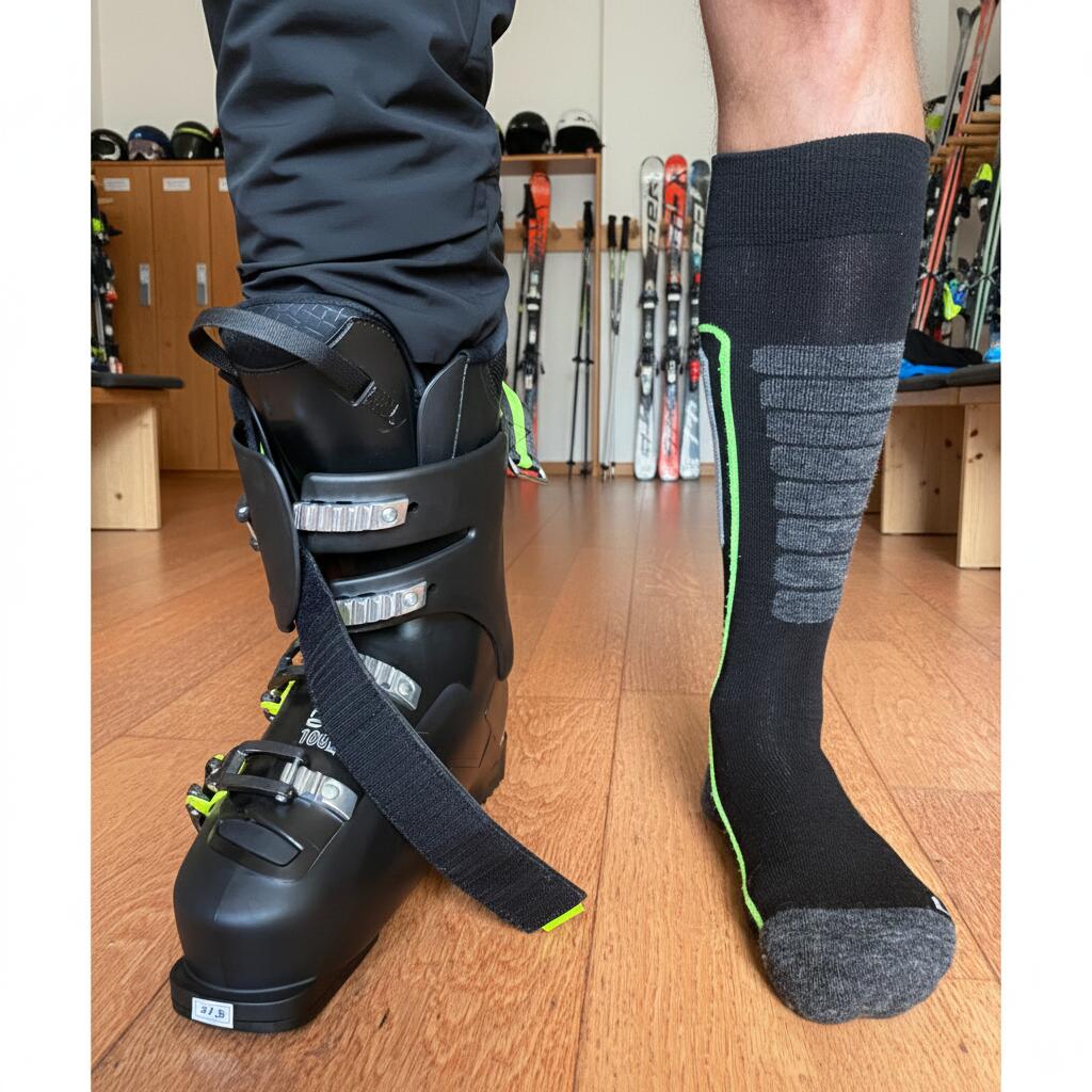 Calcetines de esquí de lana merino acolchados y sin costuras - Courchevel 3pk 2/6