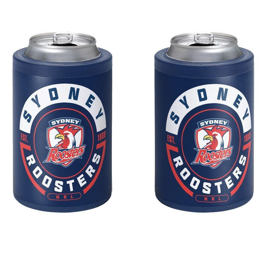 NRL Insulated Can Cooler - Sydney Roosters - Stubby Cooler - Twist Top Lid