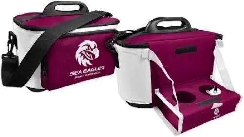 NRL Drink Cooler Bag With Tray - Manly Sea Eagles - Team Logo