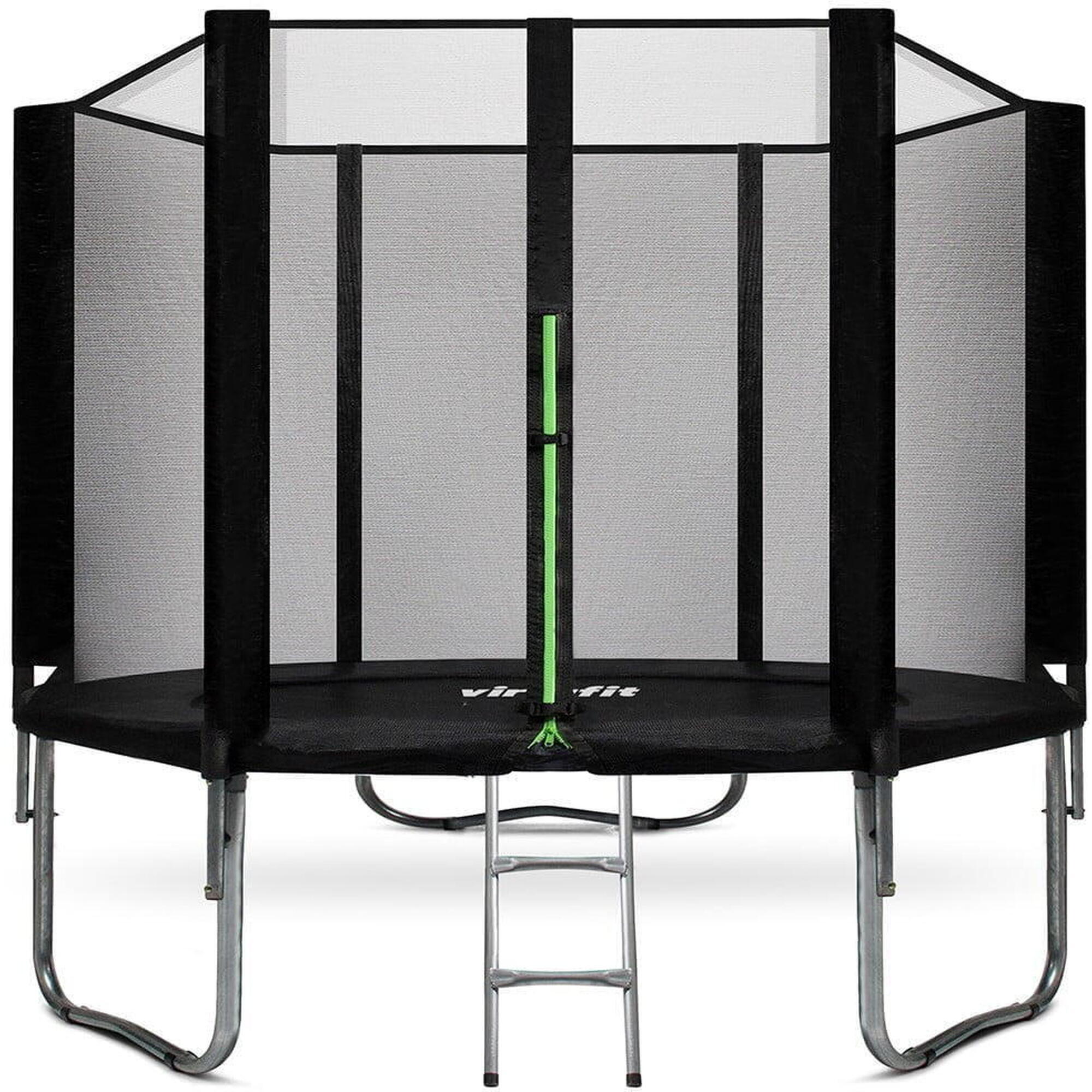Virtufit - Trampoline Avec Filet De Sécurité - Rond - 305 Cm - Trampoline - Noir - Taille Unique - Decathlon