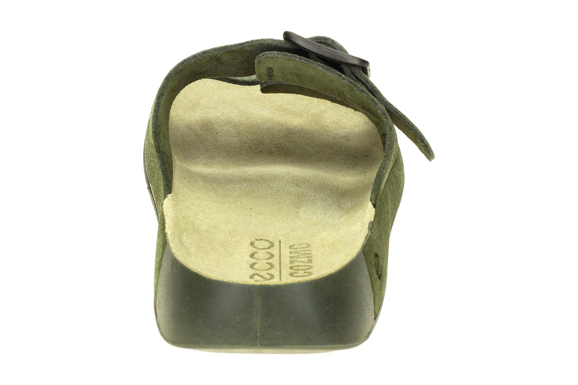 Ecco Cozmo Herren Pantolette grün olive Schnalle 500984 5/7