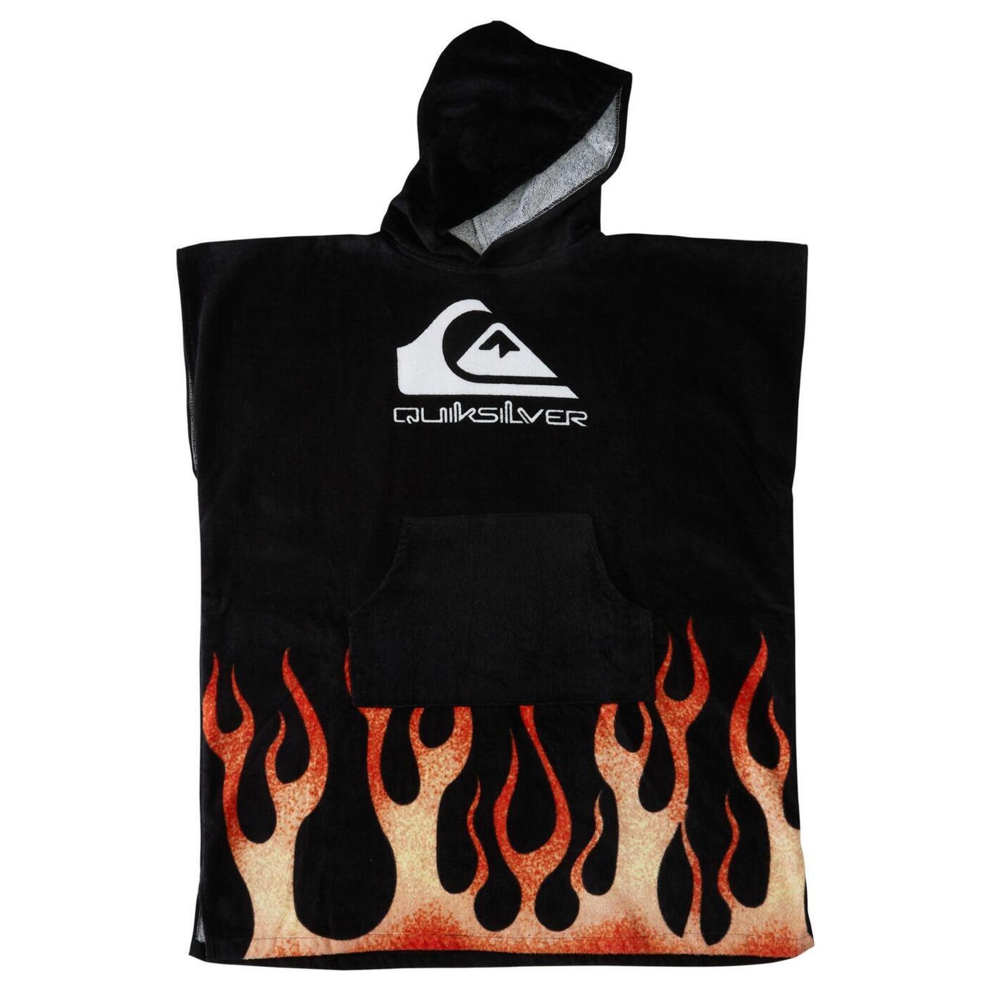 Quiksilver - Serviette De Plage Hoody Towel Noir Garçon - Serviette - Gris - No Size - Decathlon