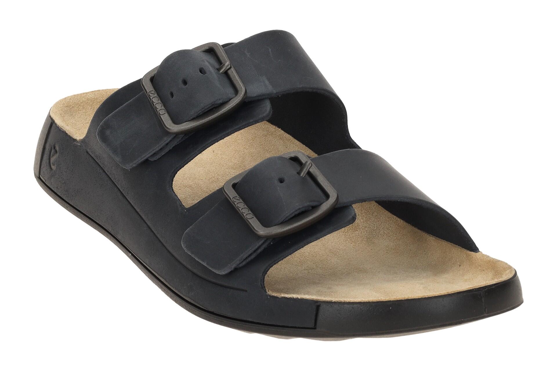 Ecco Cozmo Herren Pantolette dunkelblau ombre Schnalle 500984 3/7