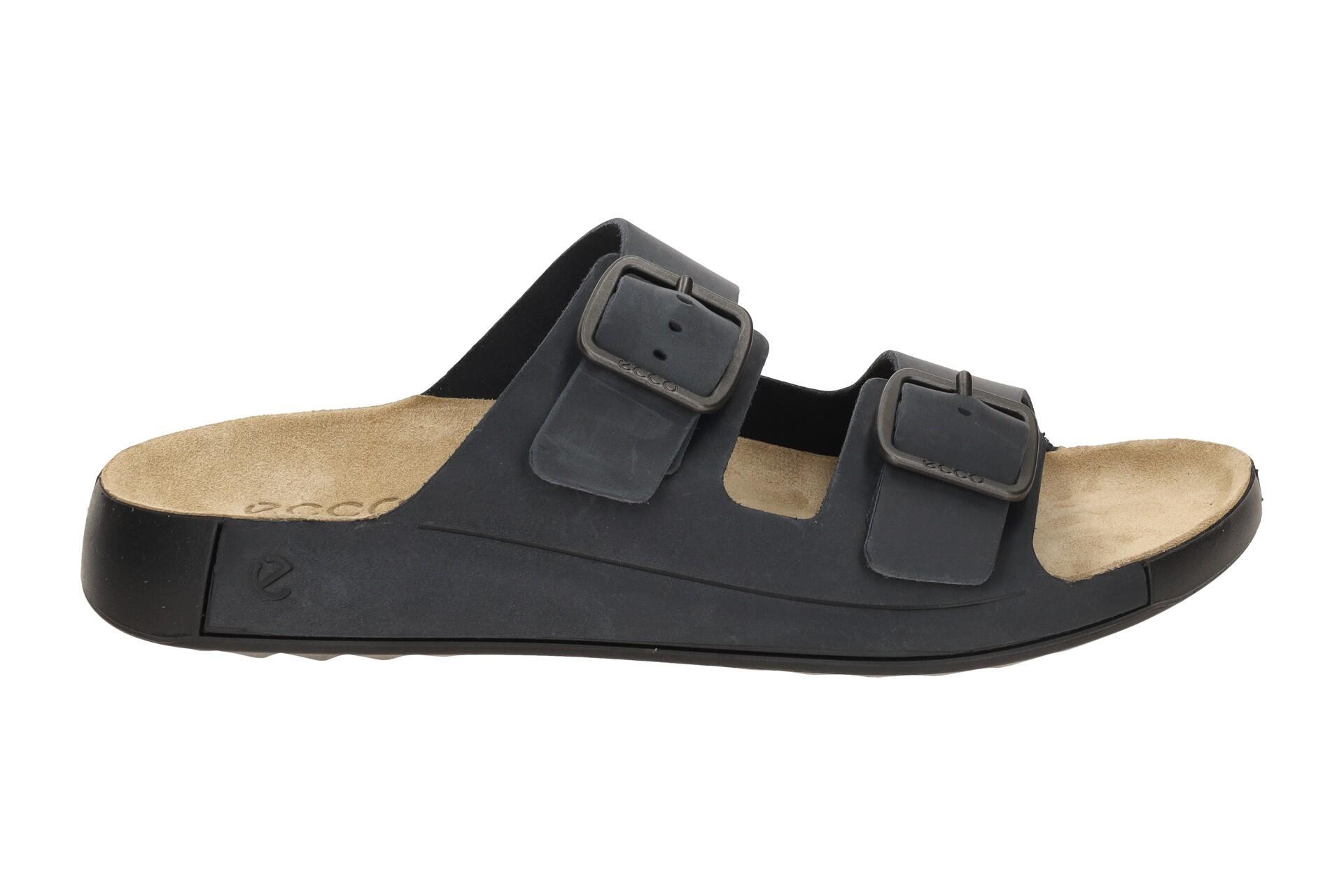 Ecco Cozmo Herren Pantolette dunkelblau ombre Schnalle 500984 2/7