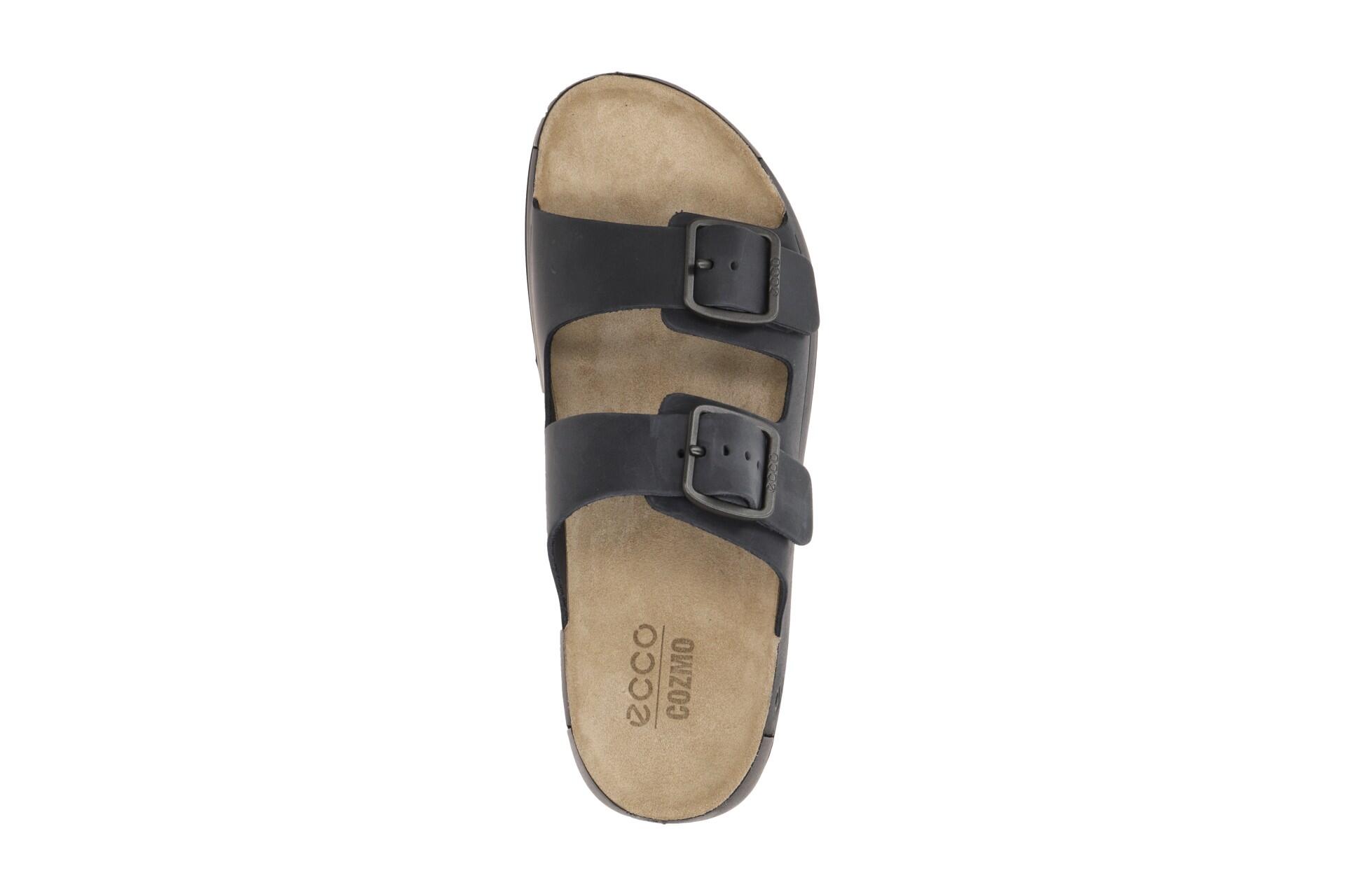 Ecco Cozmo Herren Pantolette dunkelblau ombre Schnalle 500984 6/7