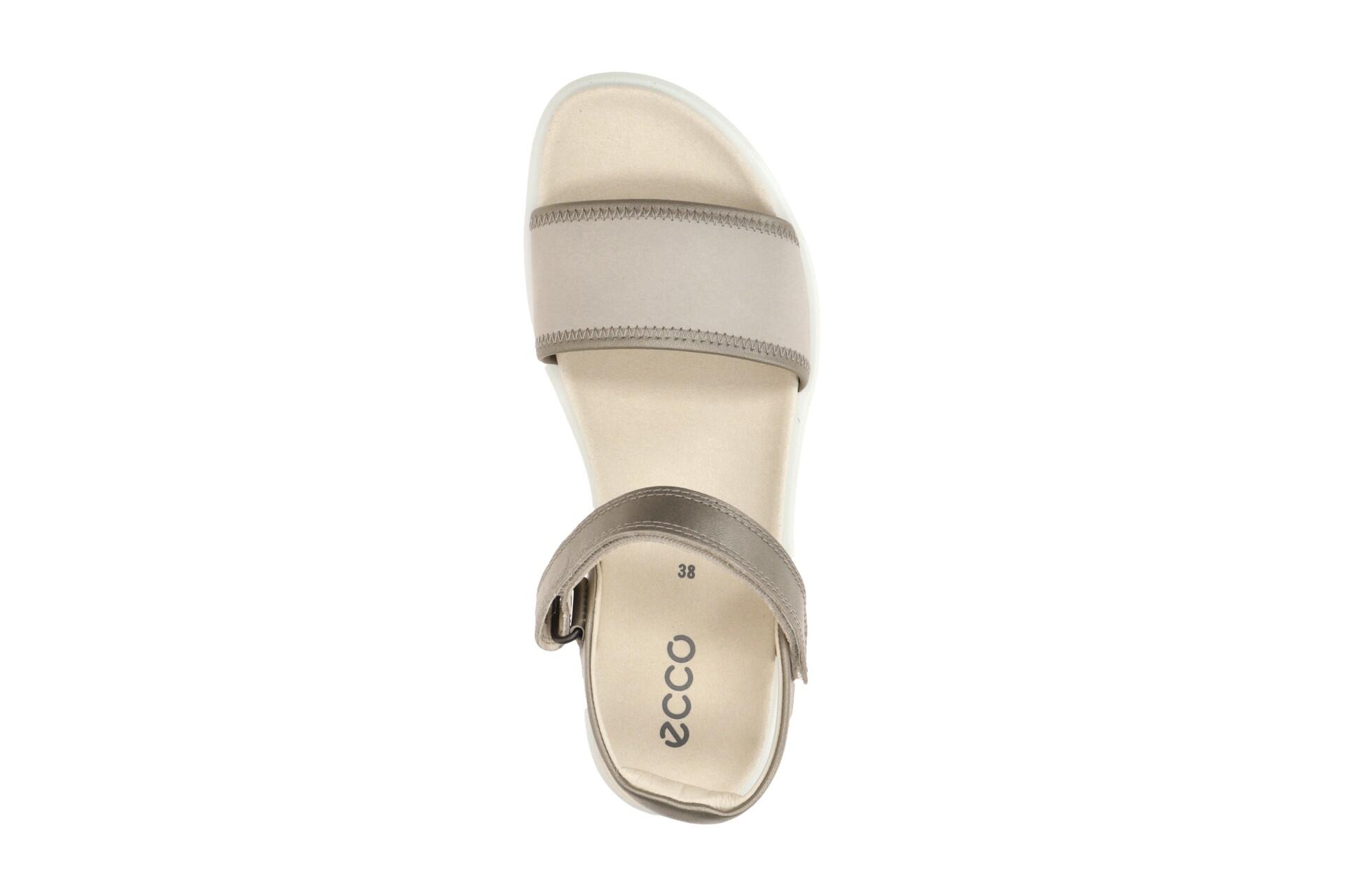 Ecco Soft Sandalen grau metallic Riemen 238823 6/7