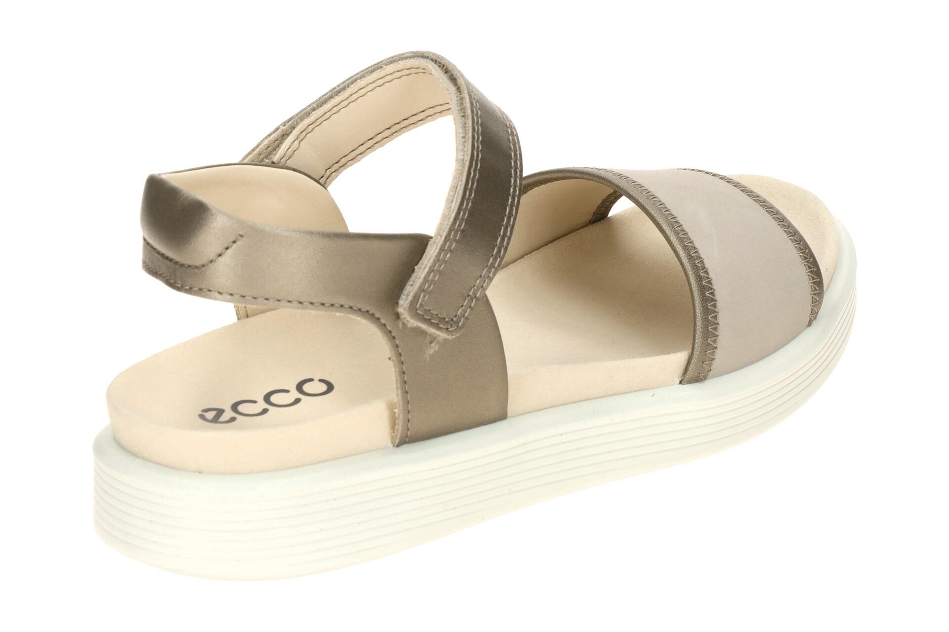 Ecco Soft Sandalen grau metallic Riemen 238823 4/7
