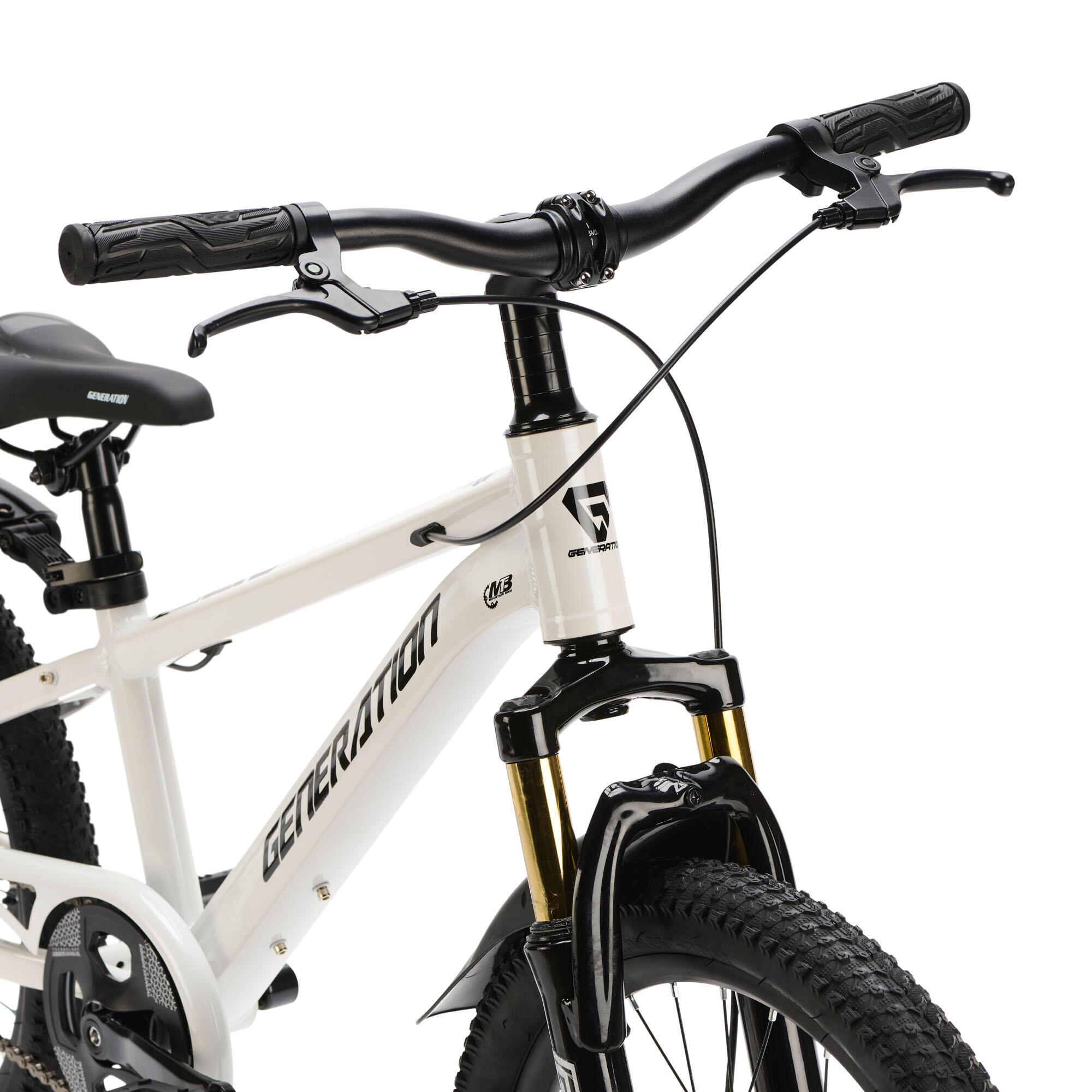 Generation X6 20 pulgadas Blanco – Bicicleta infantil con guardabarros 5/5