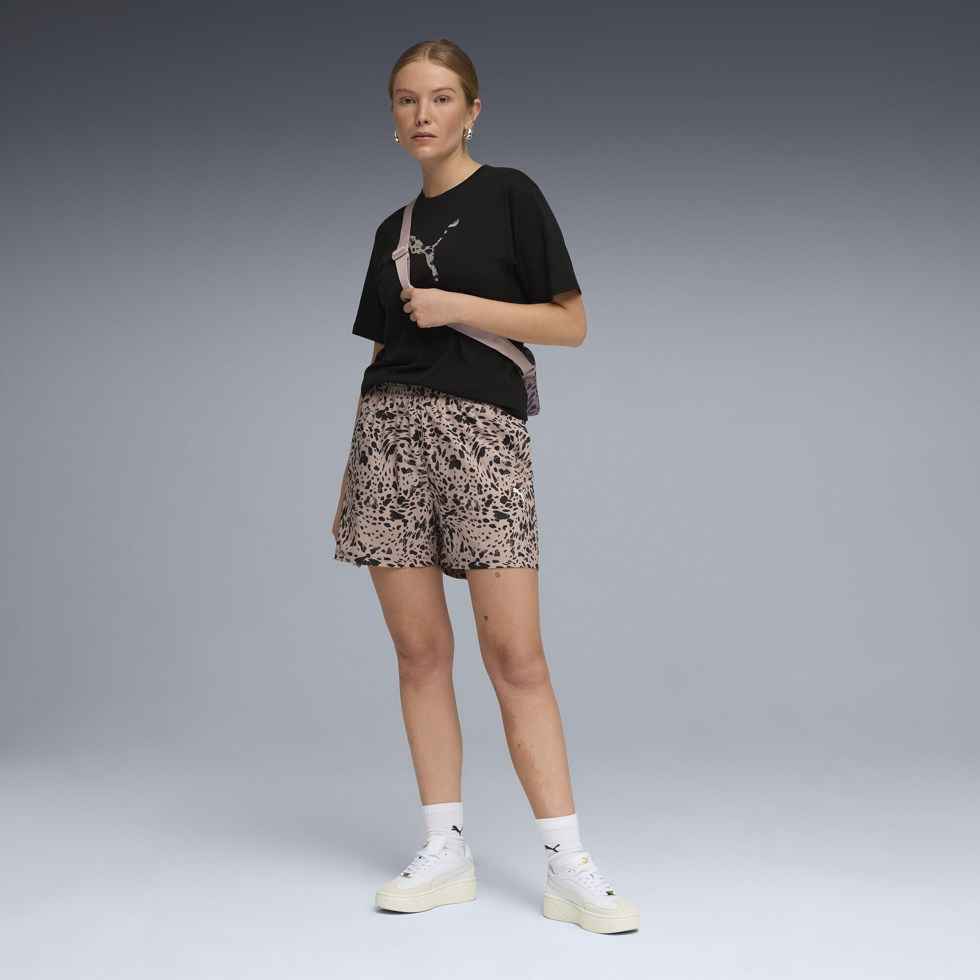 Essentials Graphics Animal High-Rise Bedruckte 4" Shorts Damen PUMA 4/5