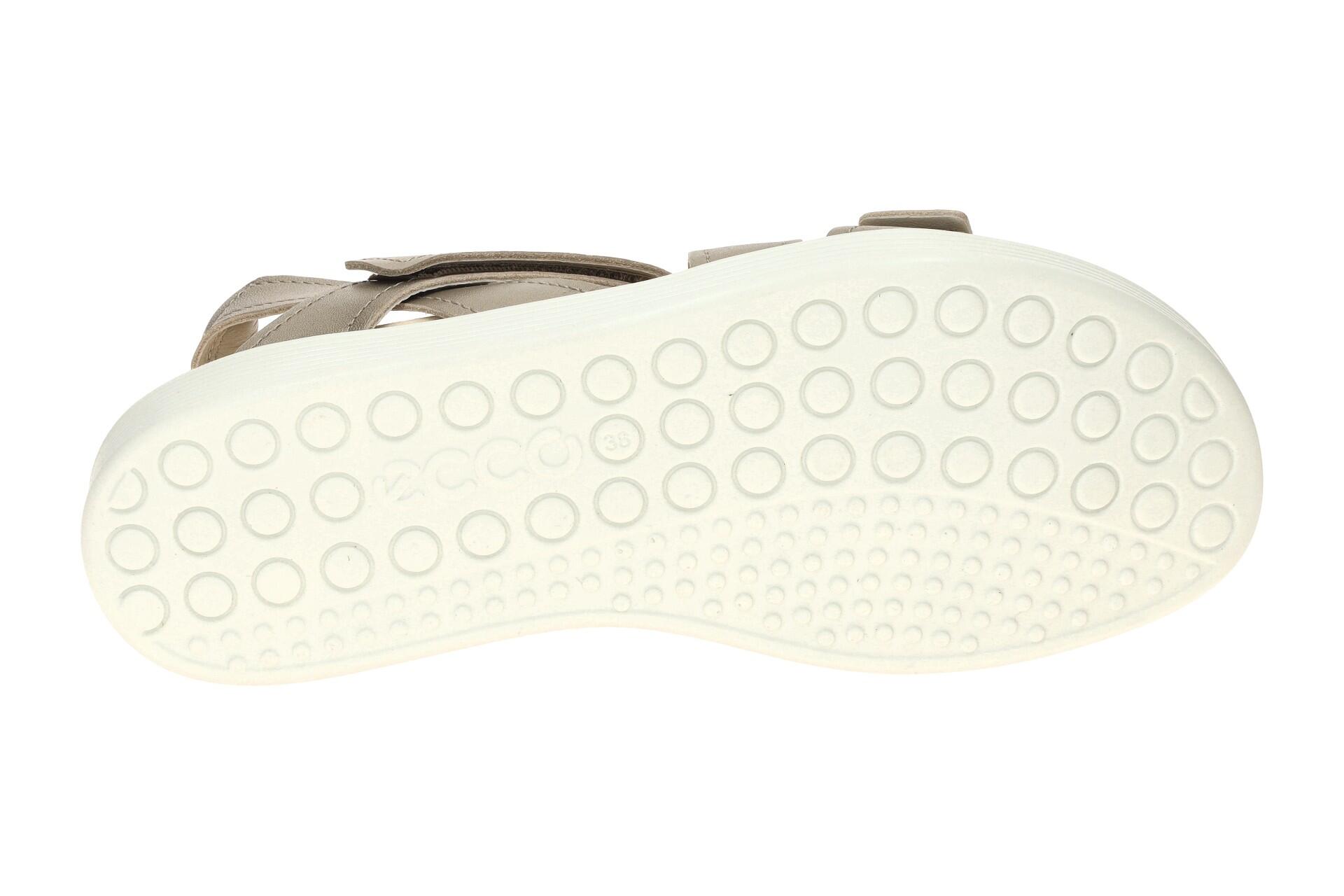 Ecco Soft Sandalen grau metallic Kreuzriemen 238813 7/7