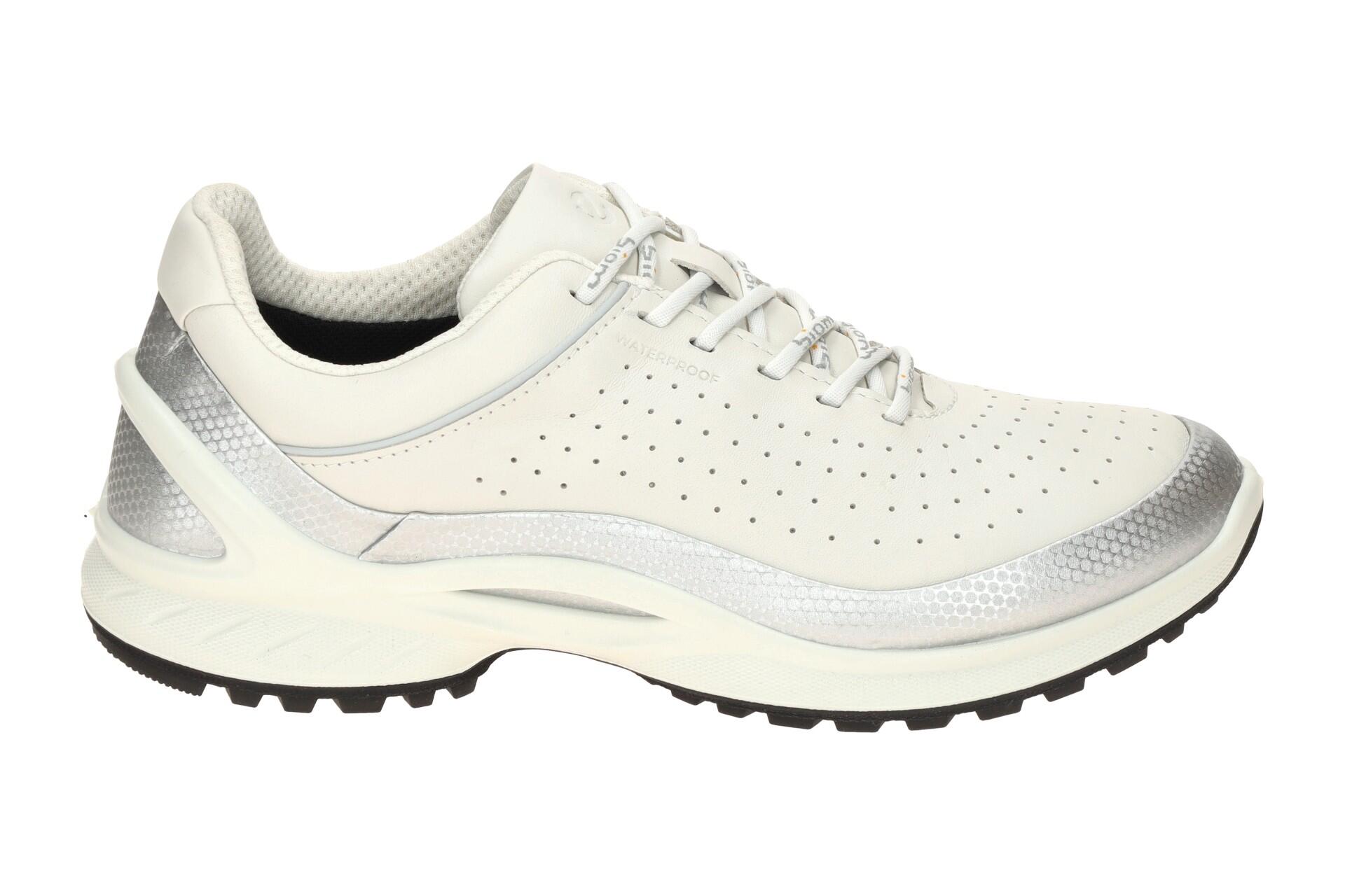 ecco Biom Energi Schuhe weiß silber Damen Sneaker Waterproof 2/7