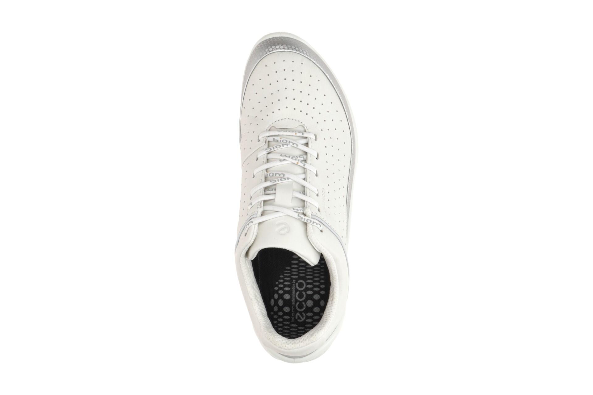 ecco Biom Energi Schuhe weiß silber Damen Sneaker Waterproof 6/7